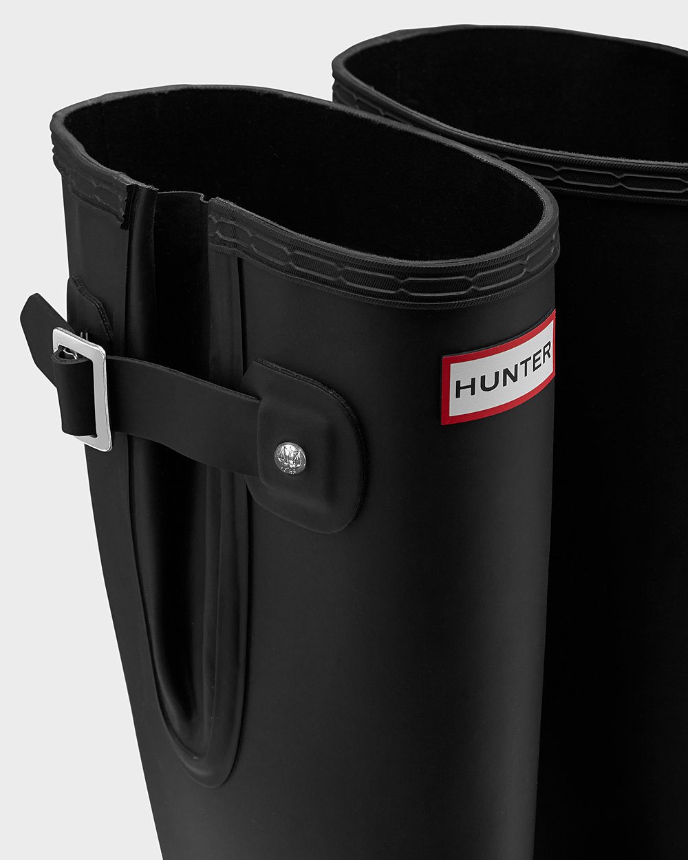 Hunter Original Side Adjustable Tall Rain Boots - Shop Online Mens Black - GSIBWE914